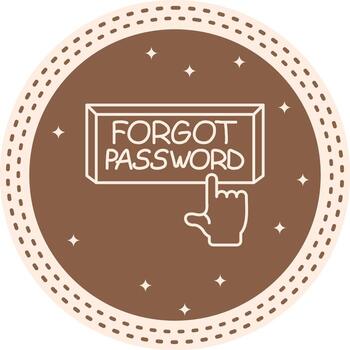 Forgot Password Finger Tap Button Intuitive Digital Graphic Layout vector