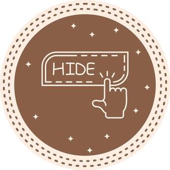 esconder dedo grifo botón único web diseño ilustración vector