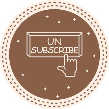 Unsubscribe Finger Tap Button Unique Product Design Feature vector