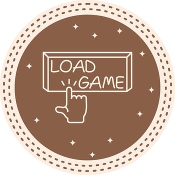 carga juego dedo grifo botón en capas creativo gráfico diseño vector