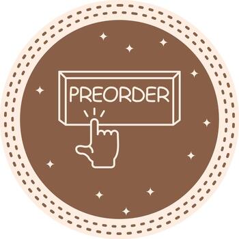 Preorder Finger Tap Button Layered Minimal Asset vector