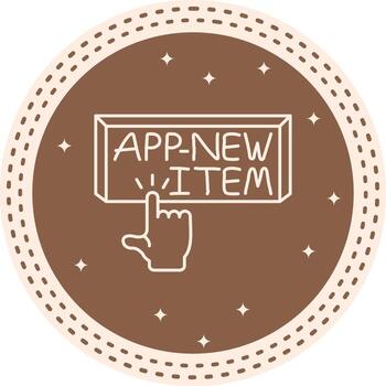 añadir nuevo articulo dedo grifo botón conciso gráfico Arte diseño vector