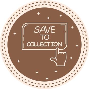 salvar a colección dedo grifo botón creativo plano formar vector