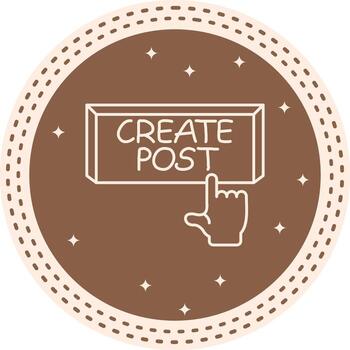 crear enviar dedo grifo botón versátil plano diseño activo vector