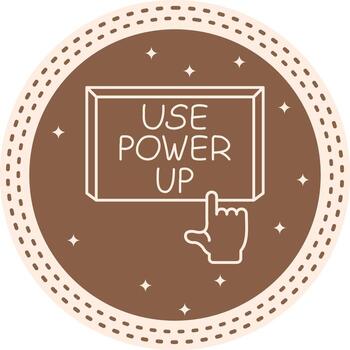 Use Power Up Finger Tap Button Compact Flat Graphic Form vector
