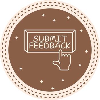 enviar realimentación dedo grifo botón elegante usuario interfaz formar vector