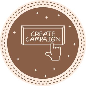 crear Campaña dedo grifo botón sin costura creativo diseño diseño vector