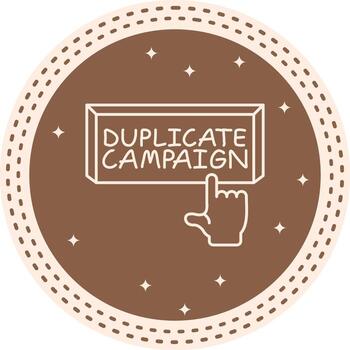duplicar Campaña dedo grifo botón característica realce diseño marca vector