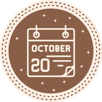 20 October Functional UI Graphic Element vector