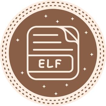 ELF File High Resolution File vector