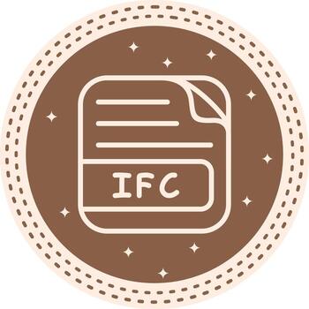 IFC File Minimal Web Graphic Form vector
