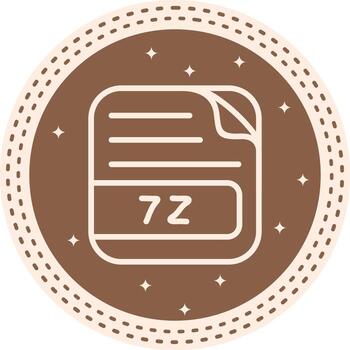 7z File High Resolution File vector
