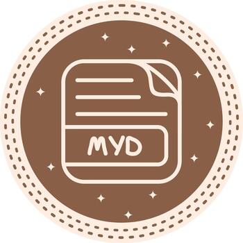 MYD File Simple Clean Drawing vector