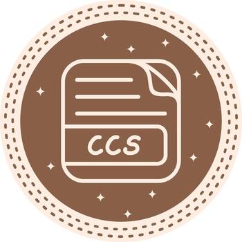 CCS File Stylized Modern Design Feature vector