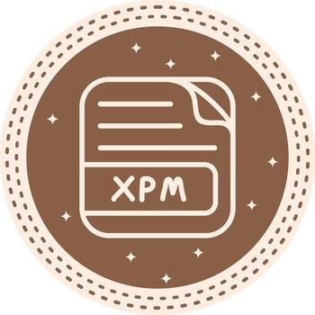 XPM File Versatile Flat Design Asset vector