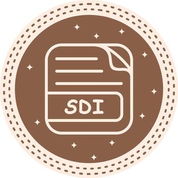 SDI File Professional Web Graphic Form vector