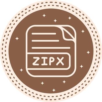 ZIPX File Unique Mobile Design Graphic vector
