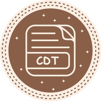 CDT archivo alto resolución diseño bosquejo vector