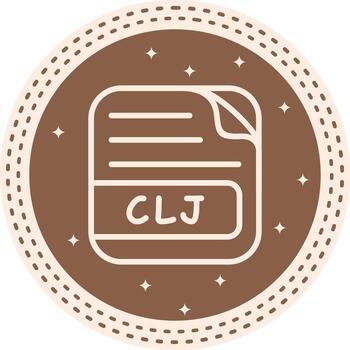 CLJ File Optimized Clean Graphic Asset vector