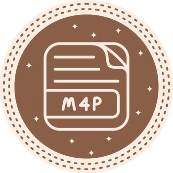 M4P File Adaptive Mobile Design Graphic vector