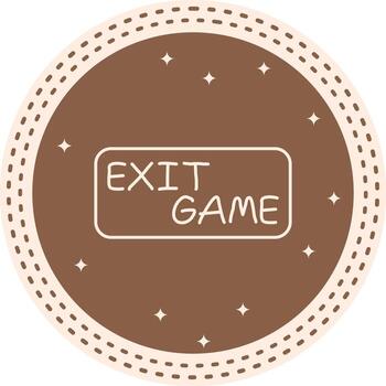 Exit Game Slim Button Interactive Product Graphic Asset vector