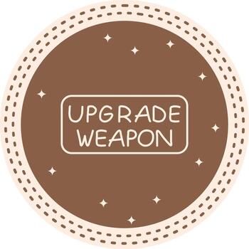 potenciar arma Delgado botón optimizado limpiar gráfico activo vector