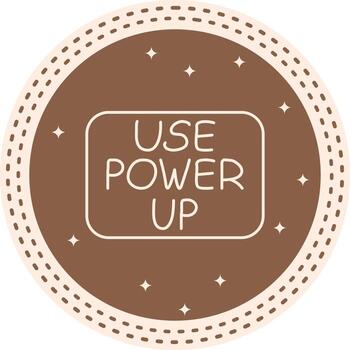 Use Power Up Slim Button Compact Mobile Graphic Element vector