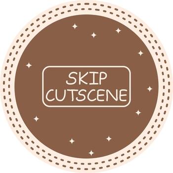 Skip Cutscene Slim Button High Resolution File vector