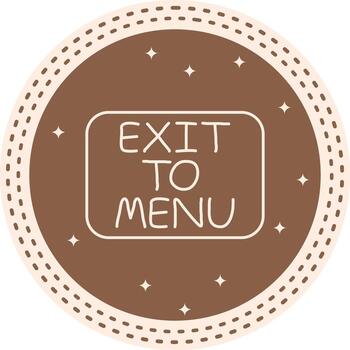 Exit to Menu Slim Button Streamlined UX Design Symbol vector