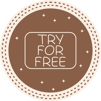 tratar para gratis Delgado botón estructurado web diseño elemento vector