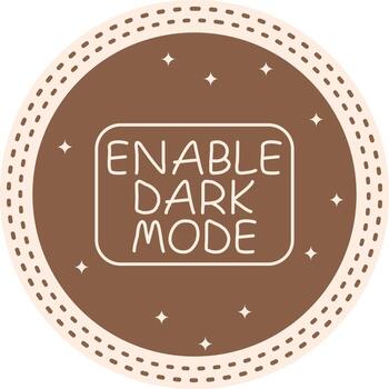 Enable Dark Mode Slim Button Balanced Mobile App Symbol vector