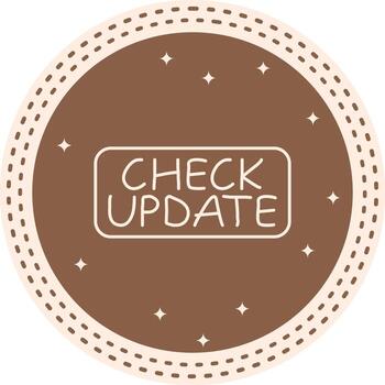 Check Update Slim Button Optimized Mobile UI Graphic vector