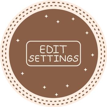 editar ajustes Delgado botón elegante producto diseño bosquejo vector