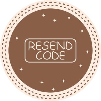 Resend Code Slim Button Balanced Mobile App Symbol vector