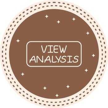 View Analysis Slim Button Adaptive Digital Design Mark vector