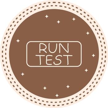 correr prueba Delgado botón funcional ui gráfico elemento vector