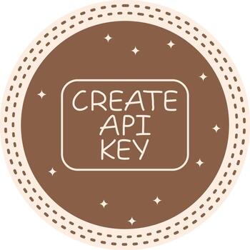 crear api llave Delgado botón creativo digital gráfico símbolo vector