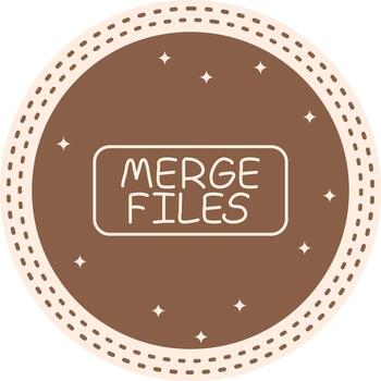 unir archivos Delgado botón único producto diseño característica vector