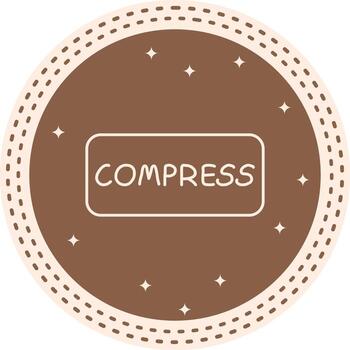 Compress Slim Button Unique Web Design Illustration vector