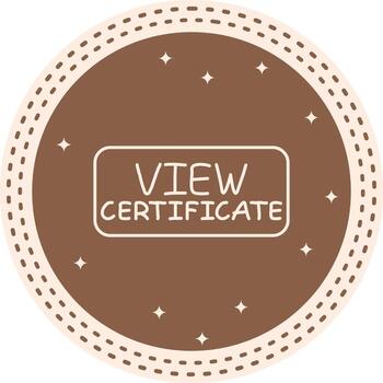 ver certificado Delgado botón estructurado web diseño elemento vector