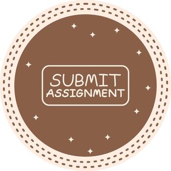 enviar asignación Delgado botón fuerte plano gráfico marca vector