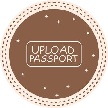 subir pasaporte Delgado botón estructurado web diseño elemento vector