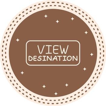 View Destination Slim Button Interactive UX Graphic Object vector