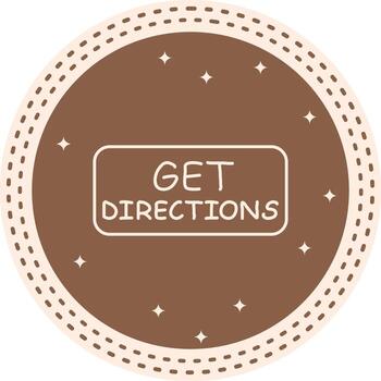 Get Directions Slim Button Functional Digital Symbol Layout vector