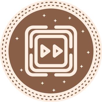 rápido adelante mínimo digital gráfico elemento vector