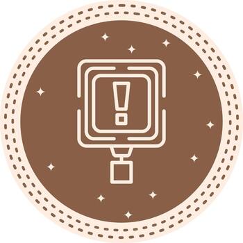 Caution Minimal Web Graphic Form vector