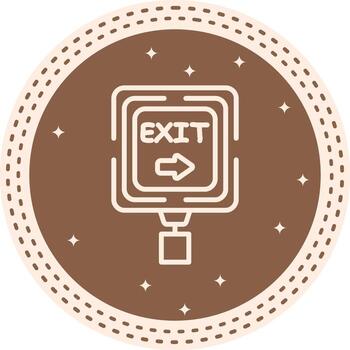 Next Exit Elegant Visual Design Shape vector