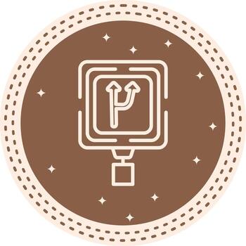 Toll Road Interactive UX Graphic Object vector