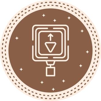 Yield Ahead Optimized Mobile UI Graphic vector