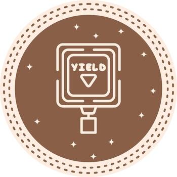 Yield Sharp Web Graphic Illustration vector